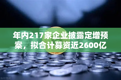 年内217家企业披露定增预案，拟合计募资近2600亿，市场流动性压力测试