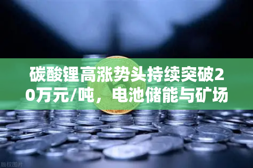 碳酸锂高涨势头持续突破20万元/吨，电池储能与矿场供电成本重塑能源格局-第1张图片-欧易交易所