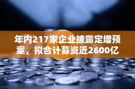 年内217家企业披露定增预案，拟合计募资近2600亿，市场流动性压力测试
