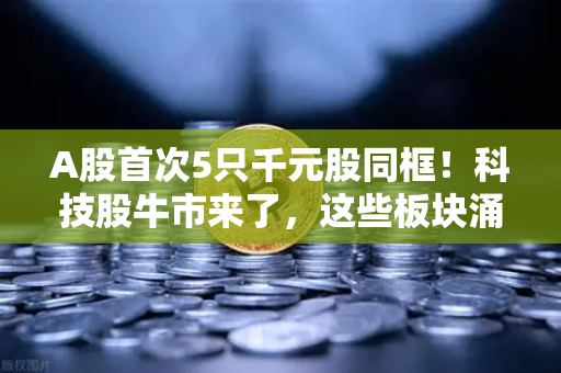 A股首次5只千元股同框！科技股牛市来了，这些板块涌现最多