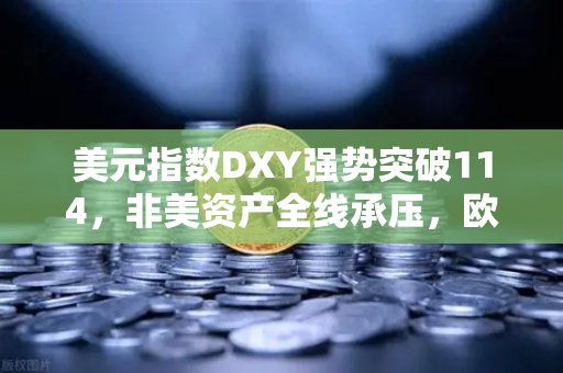 美元指数DXY强势突破114，非美资产全线承压，欧易交易所下载成避险新选择