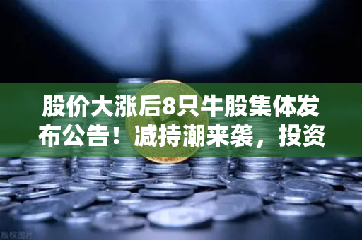 股价大涨后8只牛股集体发布公告！减持潮来袭，投资者该何去何从？-第1张图片-欧易交易所