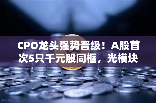 CPO龙头强势晋级！A股首次5只千元股同框，光模块与区块链数据传输的科技共振时代来临