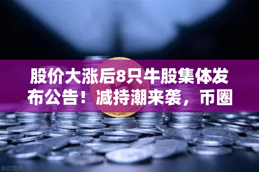 股价大涨后8只牛股集体发布公告！减持潮来袭，币圈大佬会效仿吗？深度解析A股套现风暴与加密市场的联动风险